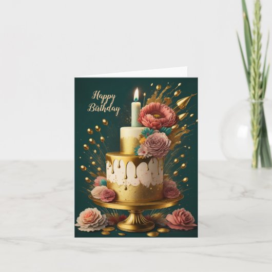 Geburtstagskarte Feiertagskarte (Vorderseite)