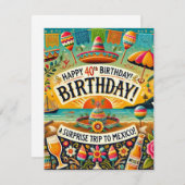 Geburtstagskarte Feiertagskarte (Vorne/Hinten)