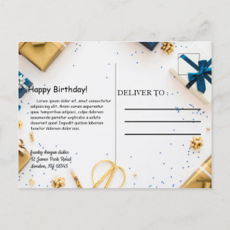 Geburtstagskarte Feiertagspostkarte