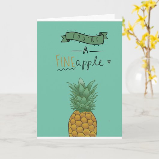 Geburtstagskarte feiner Apfel Karte (Gelbe Blume)