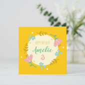 Geburtstagskarte - Florierin Karte (Stehend Vorderseite)