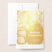 GEBURTSTAGSKARTE FOLIENKARTE (Rückseite mit Umschlag)