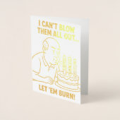 Geburtstagskarte Folienkarte (Vorderseite)