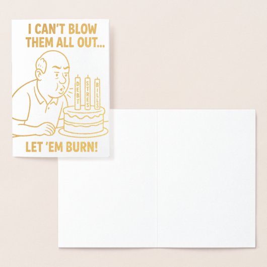 Geburtstagskarte Folienkarte (Anzeige)