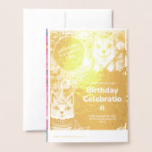 GEBURTSTAGSKARTE FOLIENKARTE (Rückseite mit Umschlag)