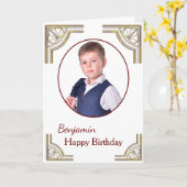 Geburtstagskarte Foto kundenspezifisch Karte (Gelbe Blume)