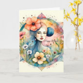 Geburtstagskarte für 20-jährige Nichte Karte (Gelbe Blume)