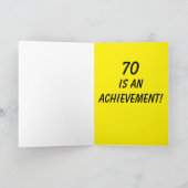 Geburtstagskarte für Alter 70 Karte (Innenseite)