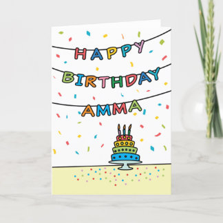 Geburtstagskarte für Amma Karte