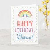 Geburtstagskarte für Babcia Karte (Gelbe Blume)