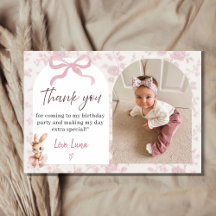Geburtstagskarte für Baby Mädchen mit Foto und Dan