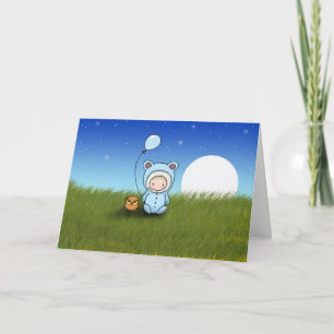 Geburtstagskarte für Baby und Eule Karte