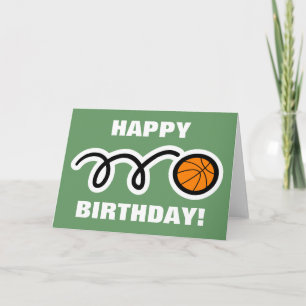 Geburtstagskarte für Basketballliebhaber Karte