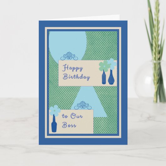 Geburtstagskarte für Boss Karte (Vorderseite)