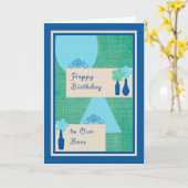 Geburtstagskarte für Boss Karte (Gelbe Blume)