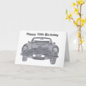 Geburtstagskarte für britische Klassiker Karte (Gelbe Blume)