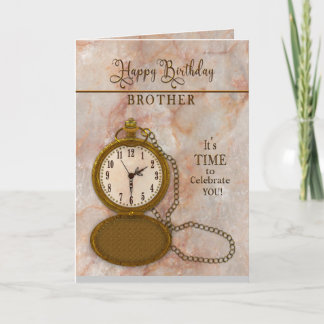 Geburtstagskarte für Brother Pocket Watch und Kett Karte