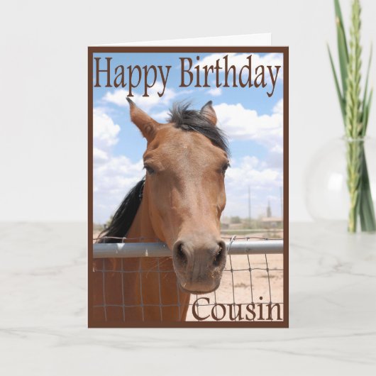 Geburtstagskarte für Cousin Karte (Vorderseite)