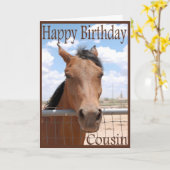 Geburtstagskarte für Cousin Karte (Gelbe Blume)