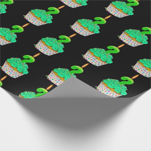 Geburtstagskarte für Cupcake Geschenkpapier (Ecke)