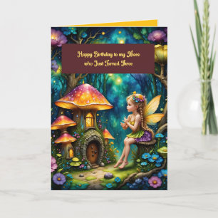 Geburtstagskarte für drei Jahre alter Nichte Karte