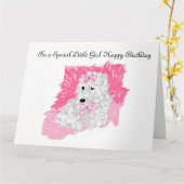 Geburtstagskarte für ein kleines Mädchen Karte (Gelbe Blume)