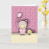 Geburtstagskarte für ein Mädchen 1 Karte (Gelbe Blume)