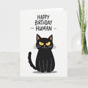 Geburtstagskarte für eine mutige Katze Karte