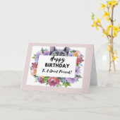 Geburtstagskarte für einen besonderen Freund Karte (Gelbe Blume)