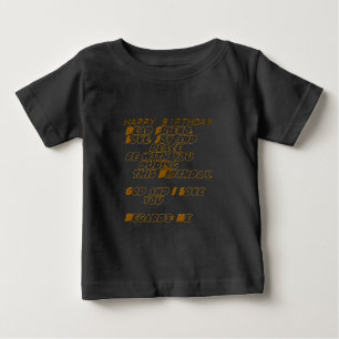 Geburtstagskarte für einen christlichen Freund Baby T-shirt
