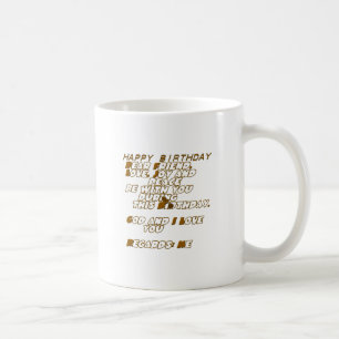 Geburtstagskarte für einen christlichen Freund Kaffeetasse