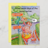 Geburtstagskarte für einen Freund. Dankeskarte (Vorne/Hinten)