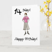 Geburtstagskarte für einen Jungen Karte (Gelbe Blume)