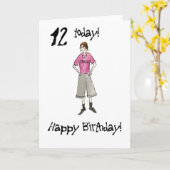 Geburtstagskarte für einen Jungen Karte (Gelbe Blume)