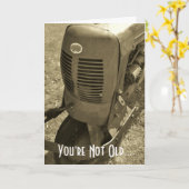 Geburtstagskarte für einen Oldtimer Karte (Gelbe Blume)