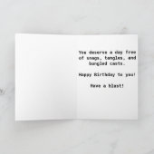 Geburtstagskarte für einen Typ, der fischen möchte Karte (Innenseite)