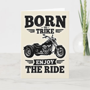 Geburtstagskarte für einen Vintage-Trike-Fan Karte