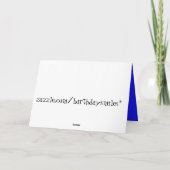 Geburtstagskarte für Fischer Karte (Rückseite)