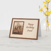 Geburtstagskarte für Frank, Kriegsheld Karte (Gelbe Blume)