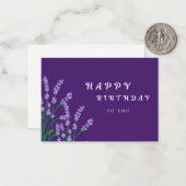 Geburtstagskarte für Freunde Mitteilungskarte (Vorderseite/Rückseite Beispiel)