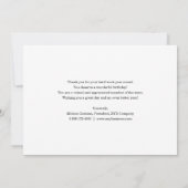 Geburtstagskarte für Geschäftsmitarbeiter - Logo h Dankeskarte (Rückseite)