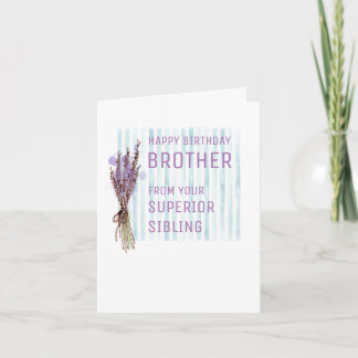 Geburtstagskarte für Geschwister Karte