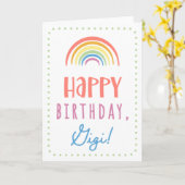 Geburtstagskarte für Gigi Karte (Gelbe Blume)