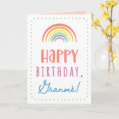 Geburtstagskarte für Granmè Karte (Gelbe Blume)