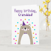 Geburtstagskarte für Großdad Karte (Gelbe Blume)