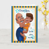 Geburtstagskarte für Großvater Karte (Gelbe Blume)