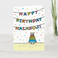 Geburtstagskarte für Halaboji