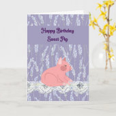 Geburtstagskarte für Heimtiere Karte (Gelbe Blume)