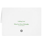 Geburtstagskarte für Hirsche, die Tiere verfälsche (Rückseite Horizontal)