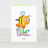 Geburtstagskarte für Hummeln Karte (Rückseite)